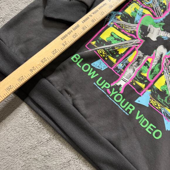 AC/DC Blow up Your Video Tour Sweater Retro NWT Adult M Graphic Tee Crew Neck - Picture 6 of 6